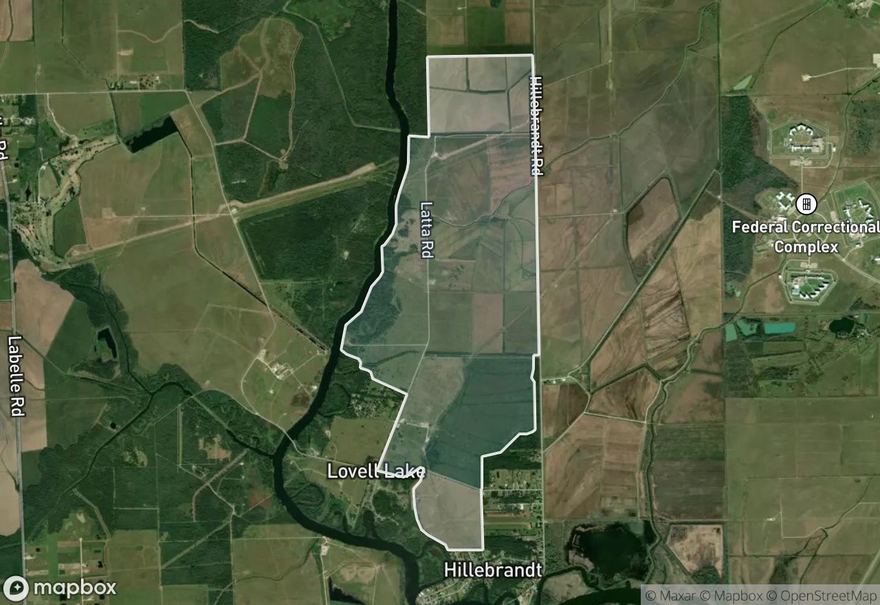 Satellite map of Latta Road