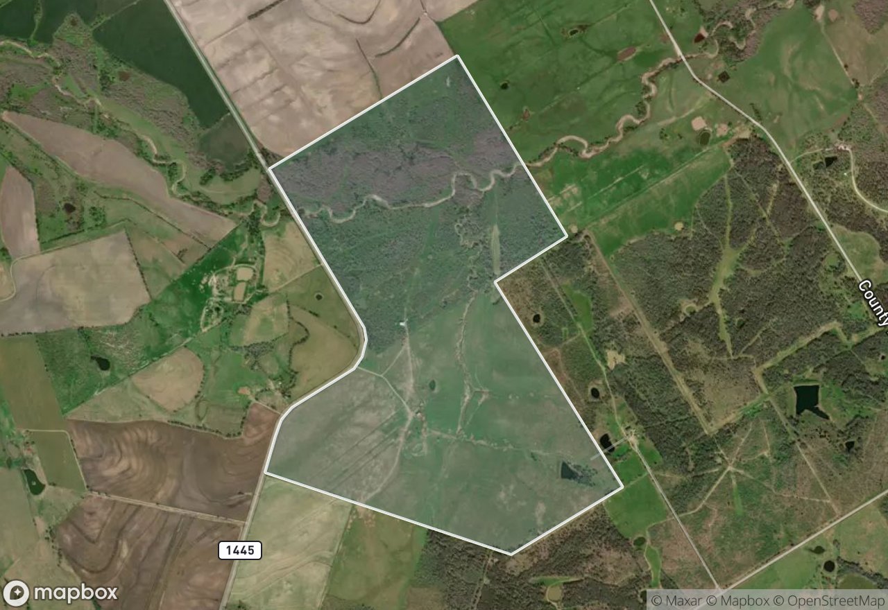 Satellite map of Farm Road 1445 North