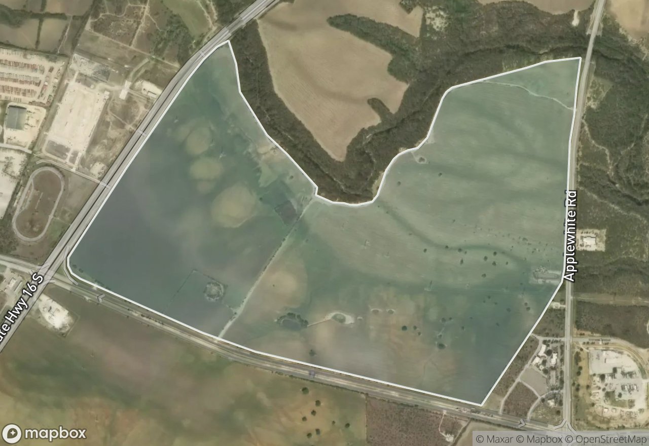 Satellite map of Lone Star Pass