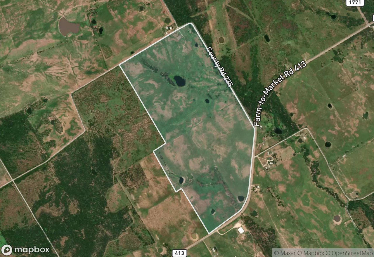 Satellite map of FM 413