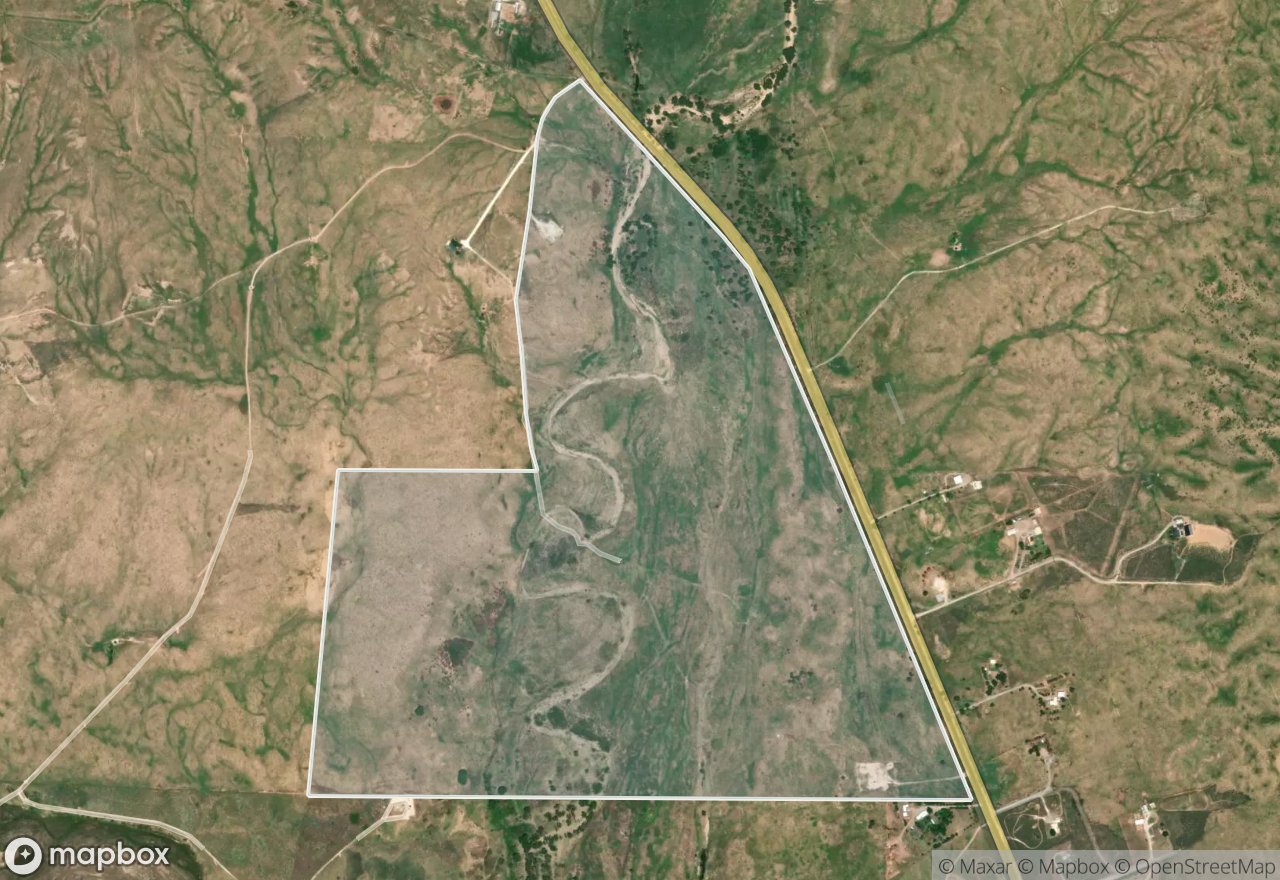 Satellite map of Horse Creek