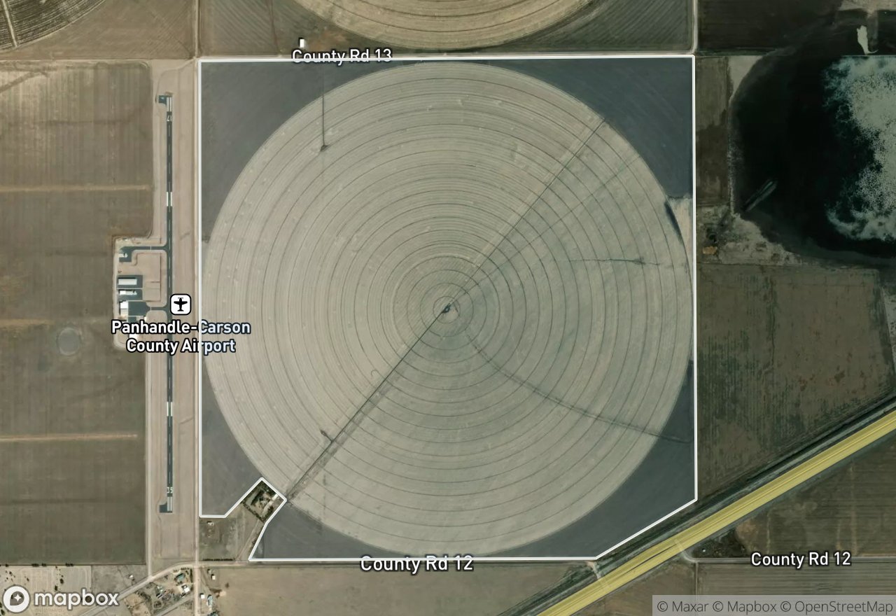 Satellite map of Stovall