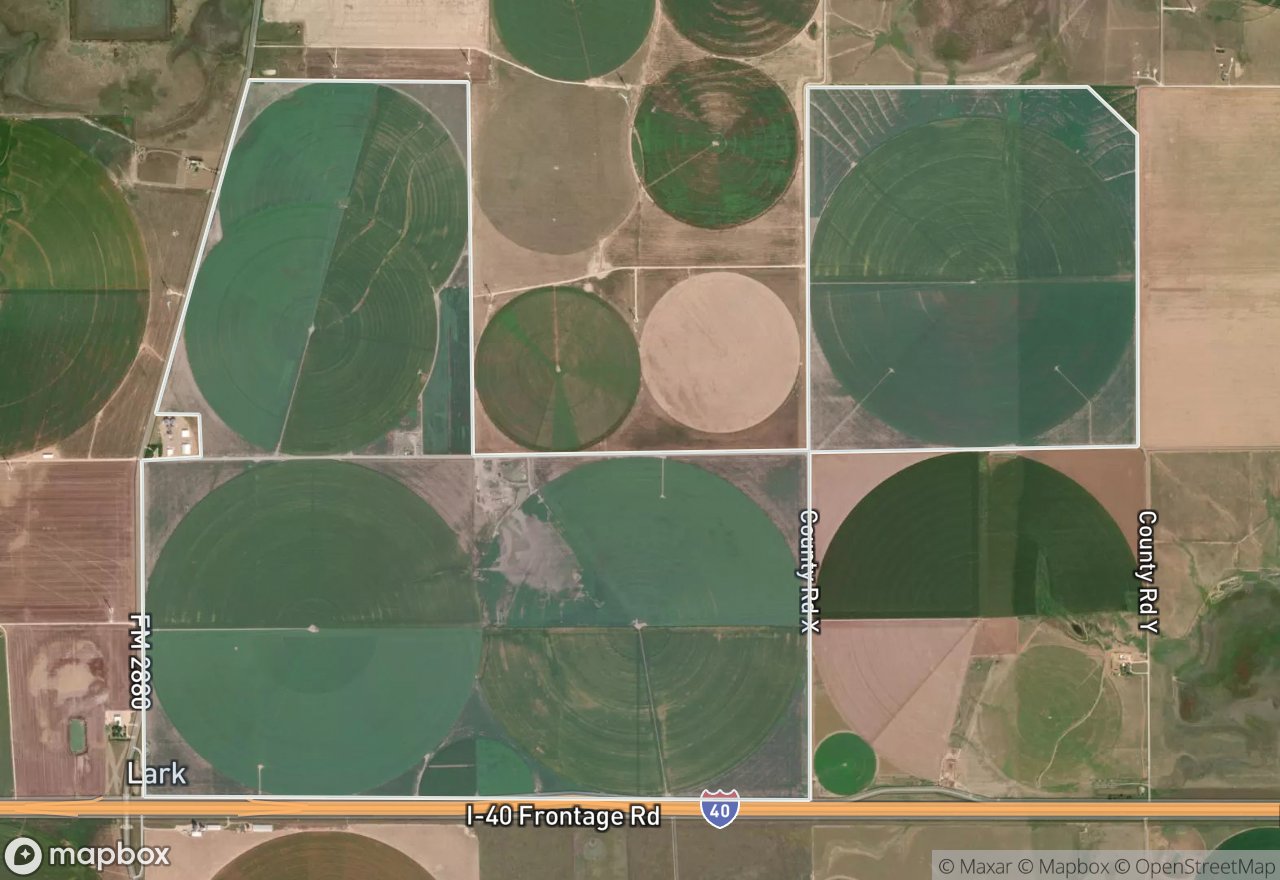 Satellite map of Rio Farms