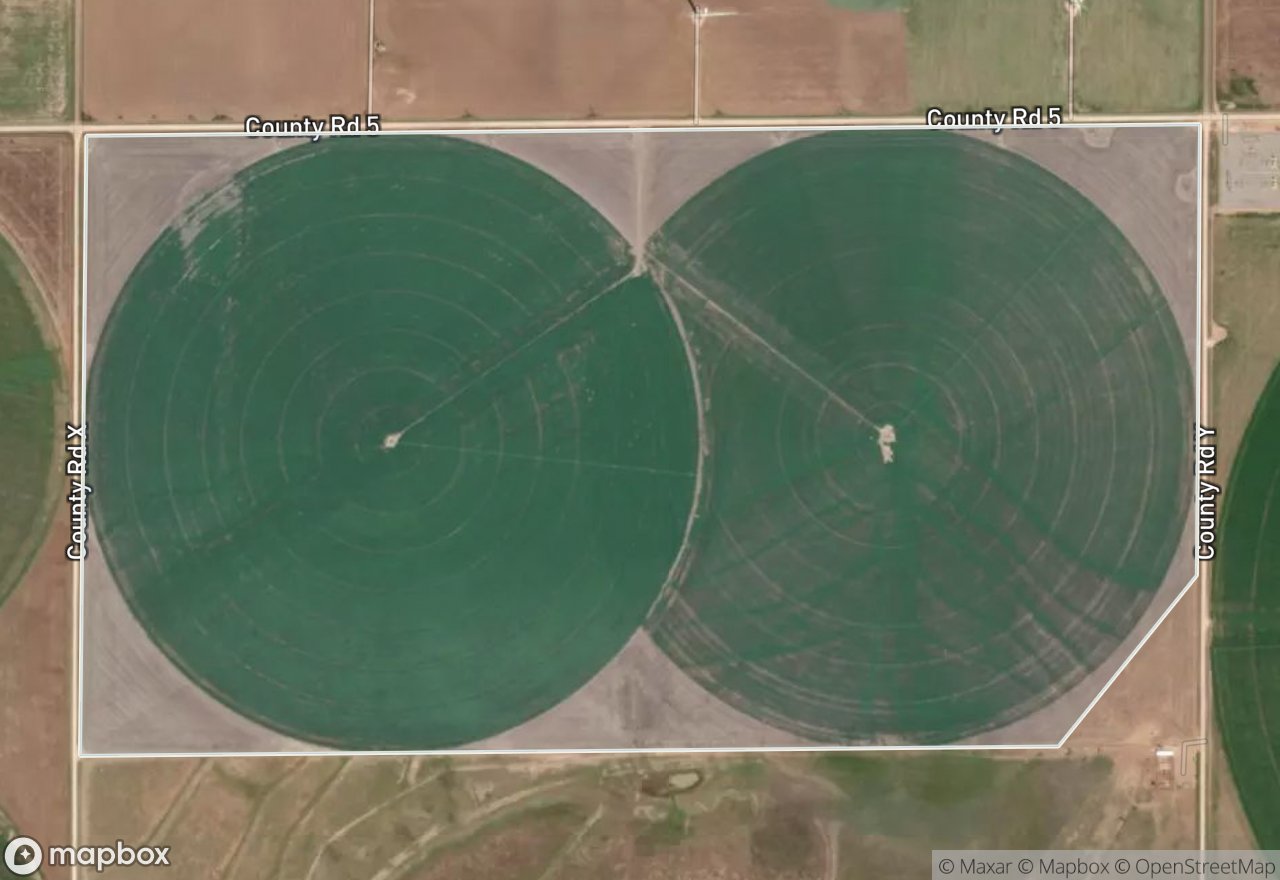 Satellite map of Pat's Place