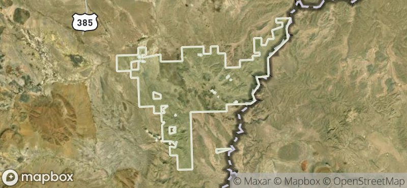 Map of Black Gap WMA