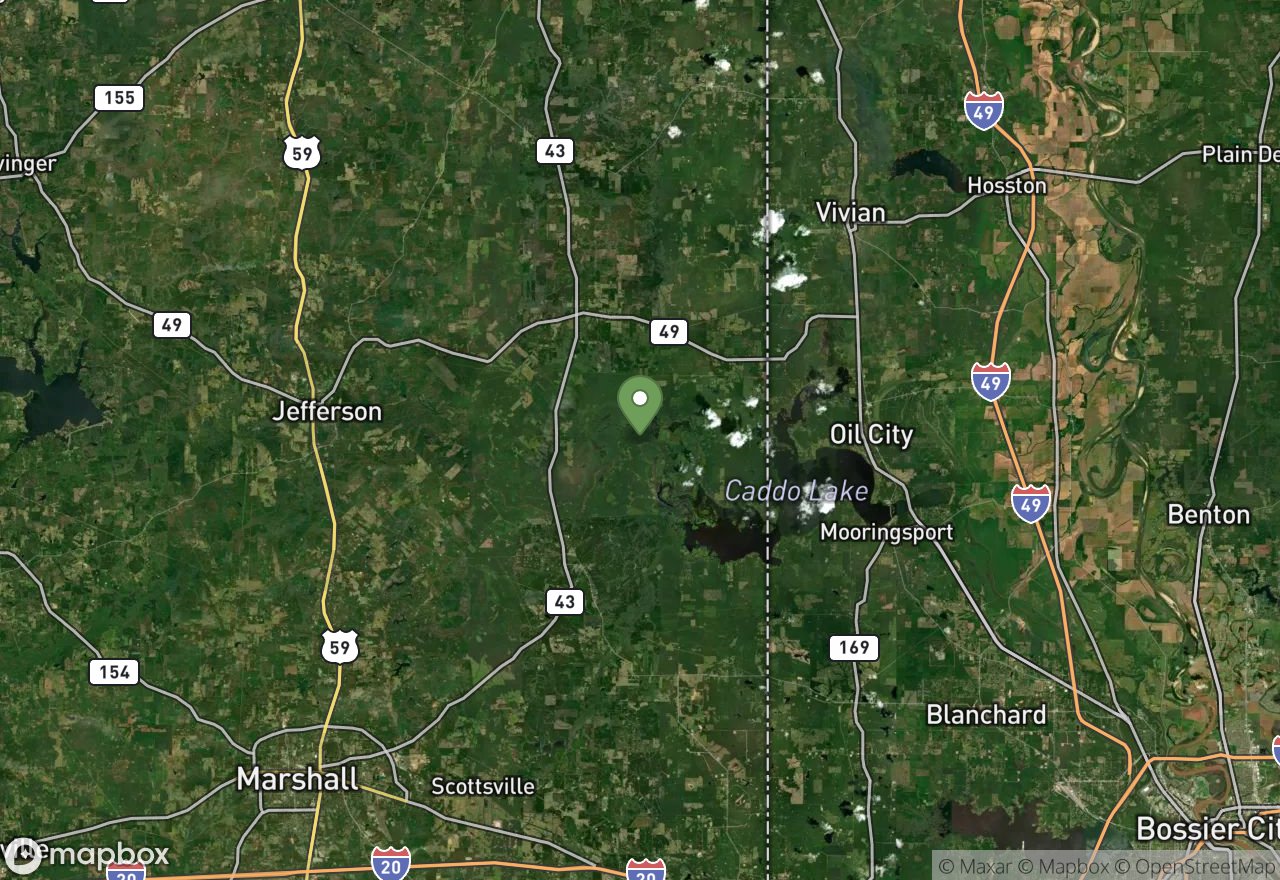 Satellite map of Caddo Lake WMA