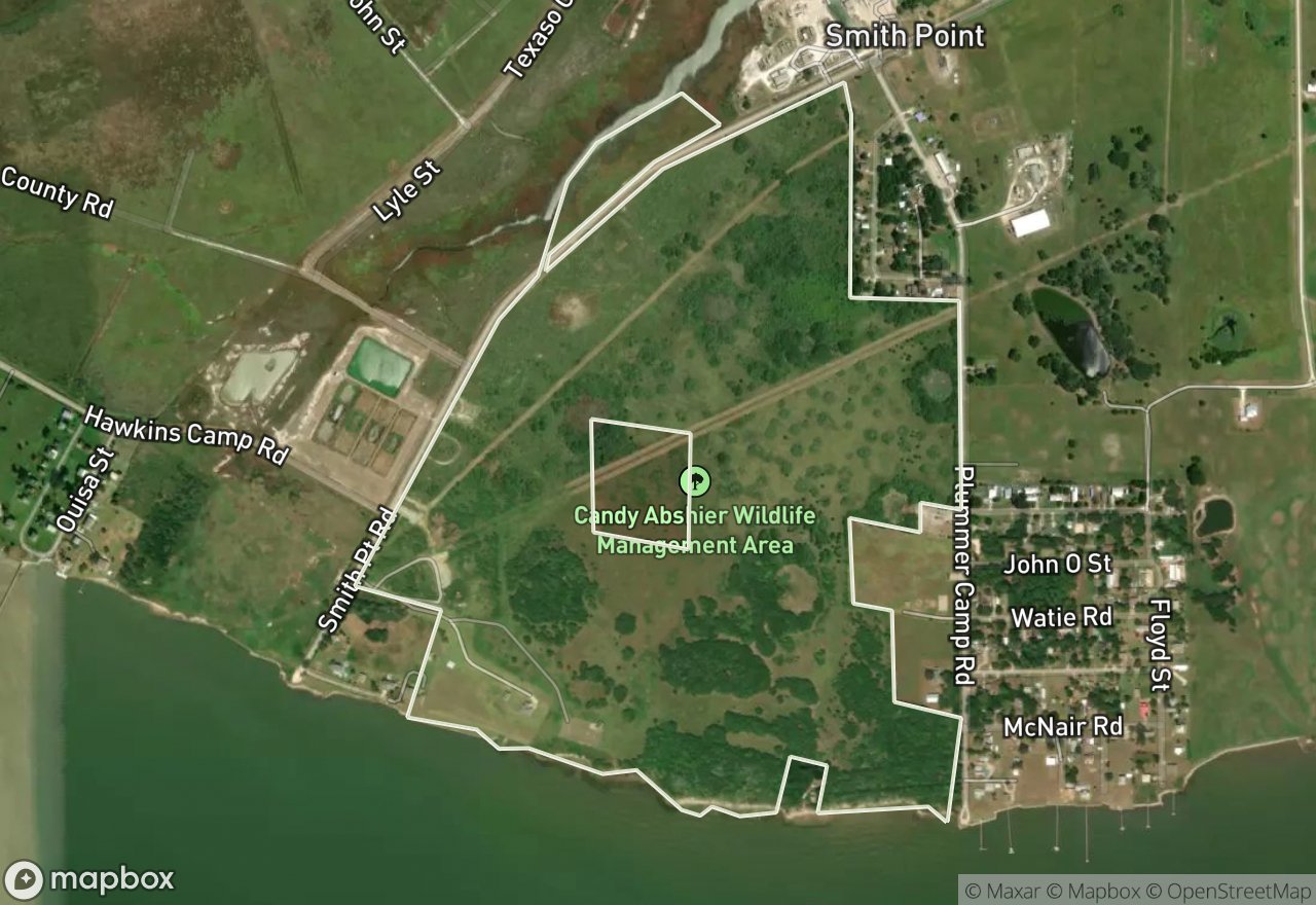 Satellite map of Candy Cain Abshier WMA