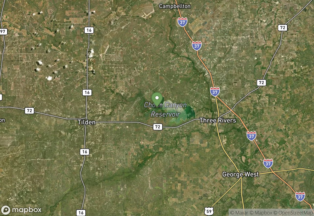 Satellite map of James E. Daughtrey WMA