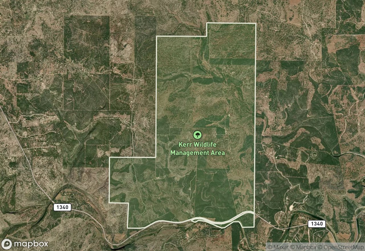 Satellite map of Kerr WMA