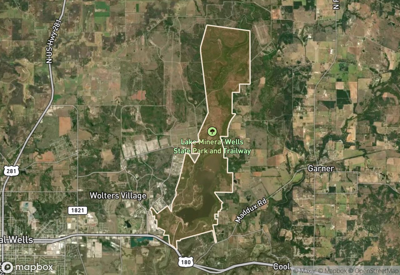 Satellite map of Lake Mineral Wells SP