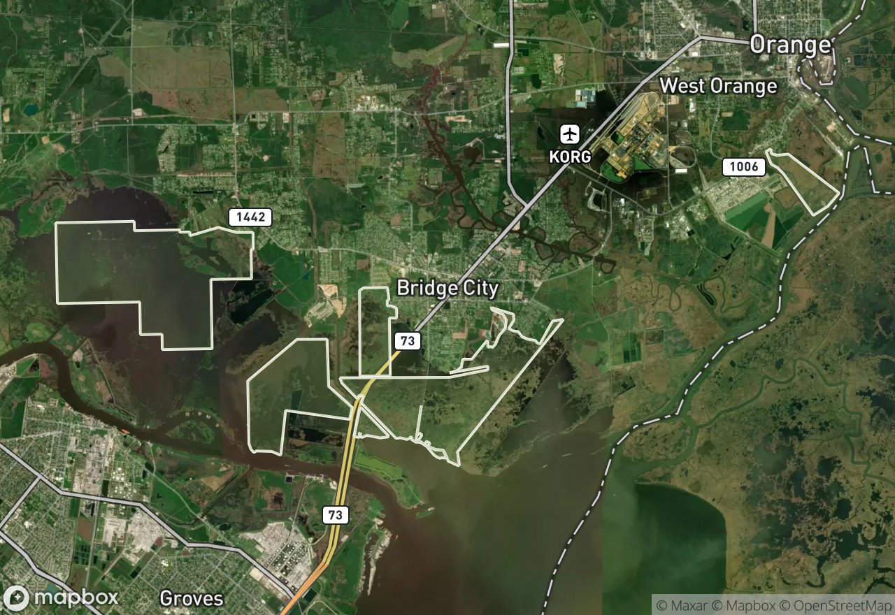 Satellite map of Lower Neches WMA
