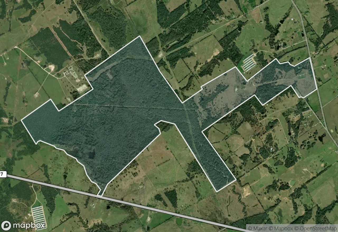 Satellite map of Luminant Texas
