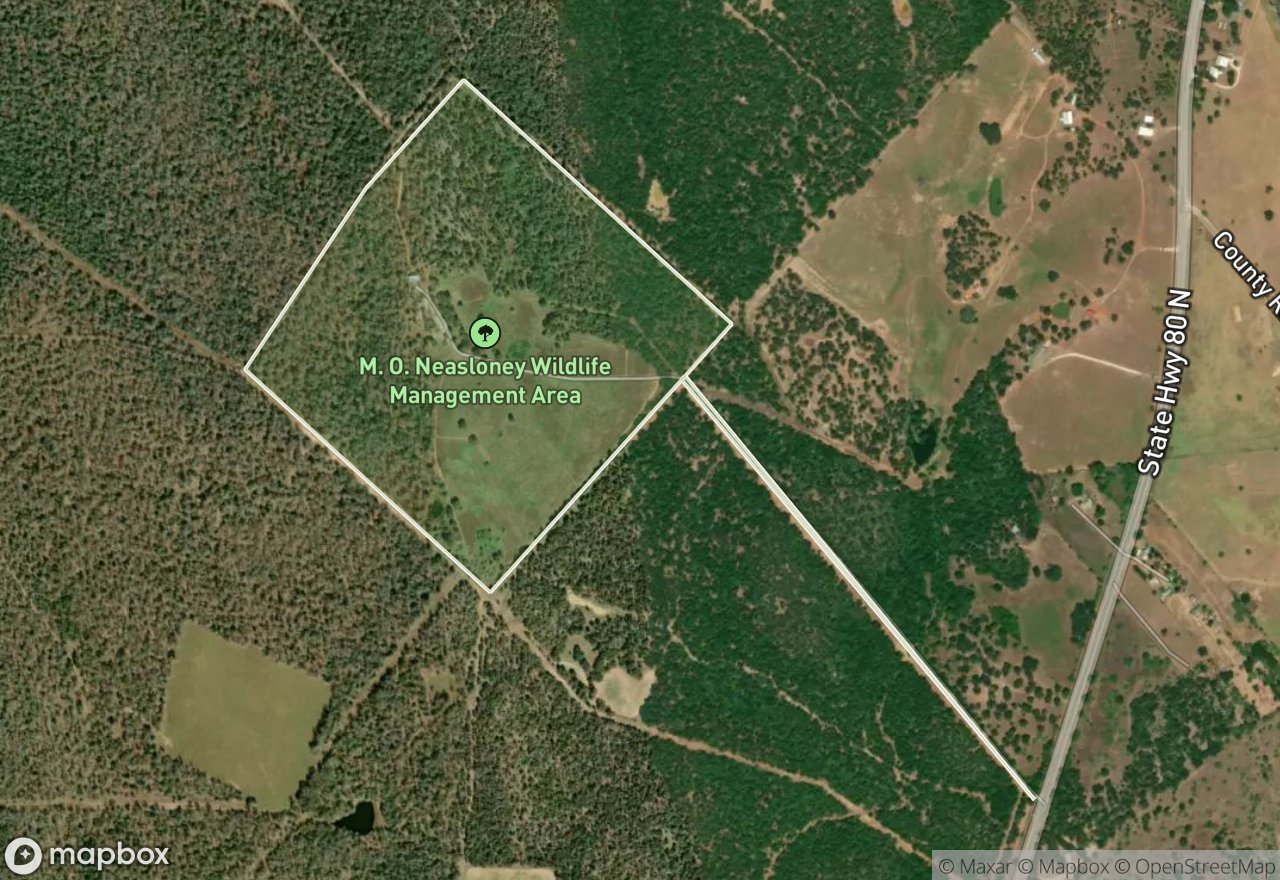 Satellite map of M.O. Neasloney WMA