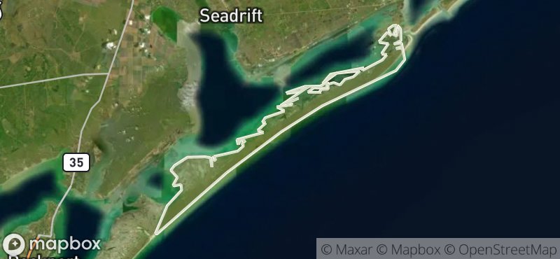 Map of Matagorda Island WMA