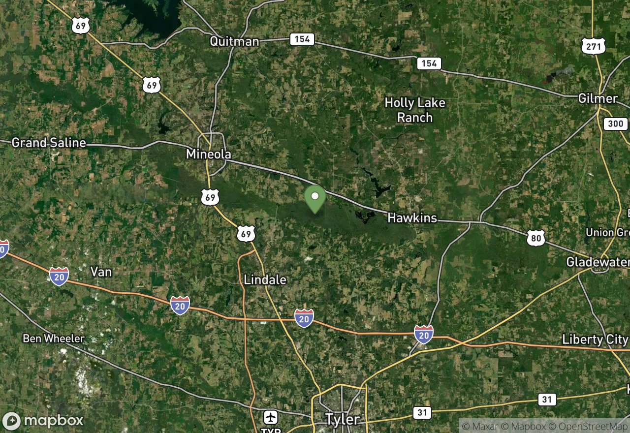 Satellite map of Old Sabine Bottom WMA