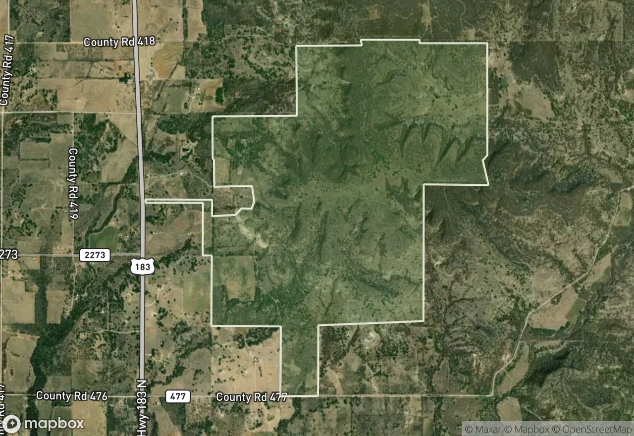 Satellite map of Paul and Toni Fox Burns WMA