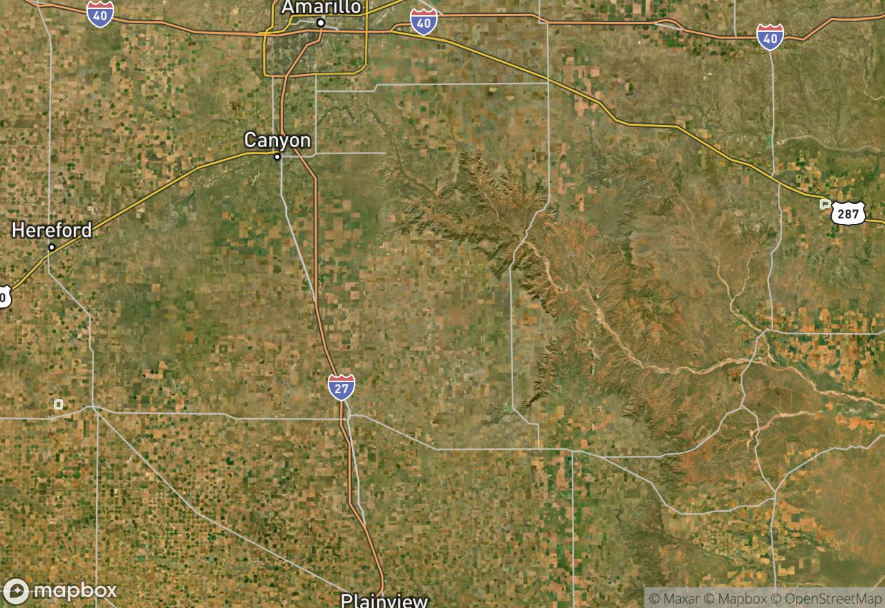 Satellite map of Playa Lakes WMA