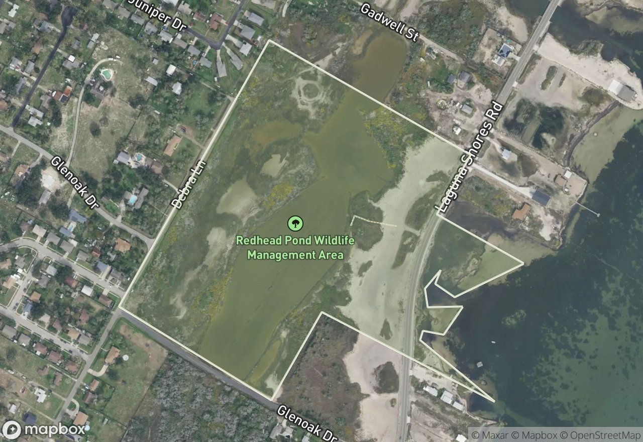 Satellite map of Redhead Pond WMA