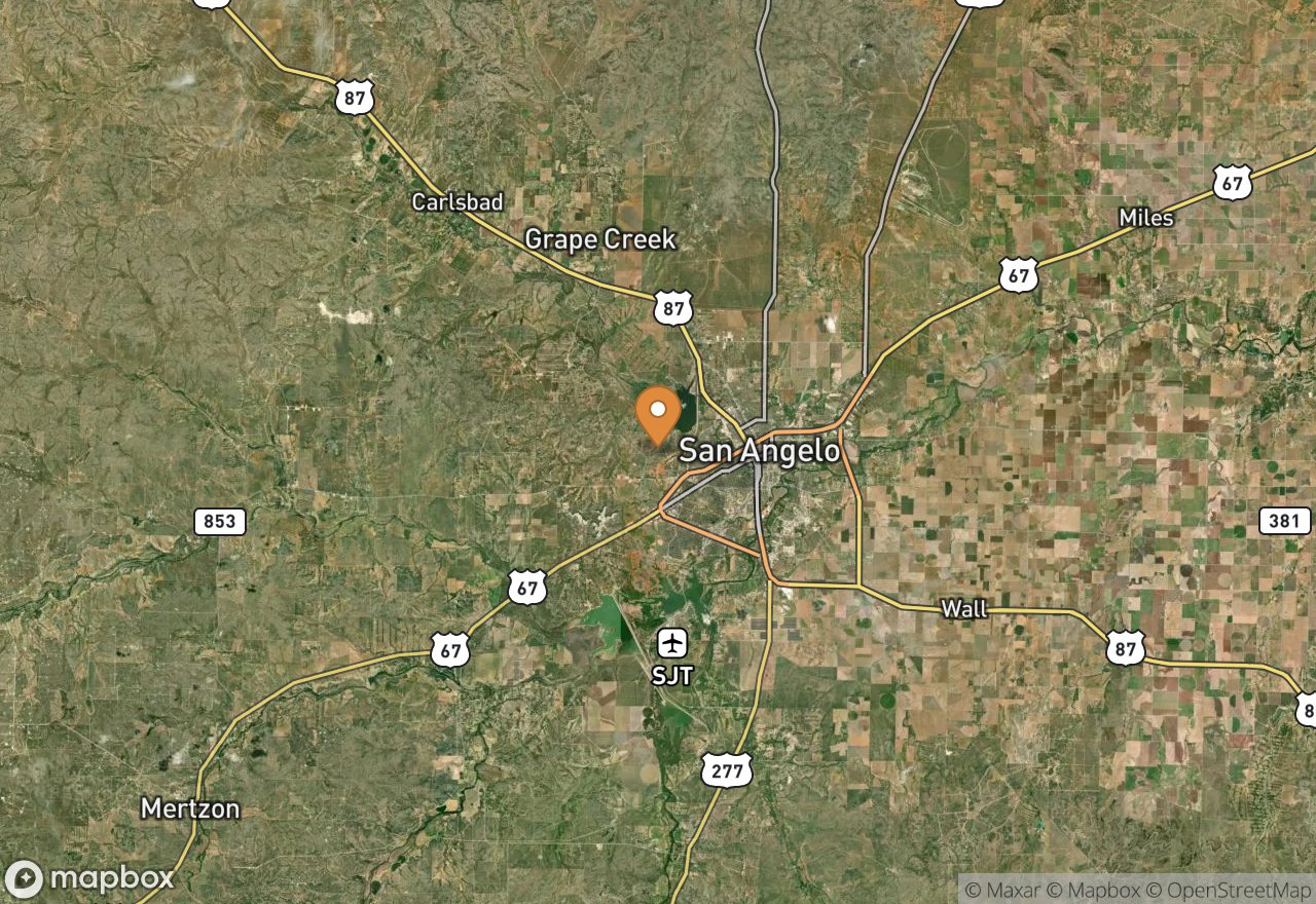 Satellite map of San Angelo SP