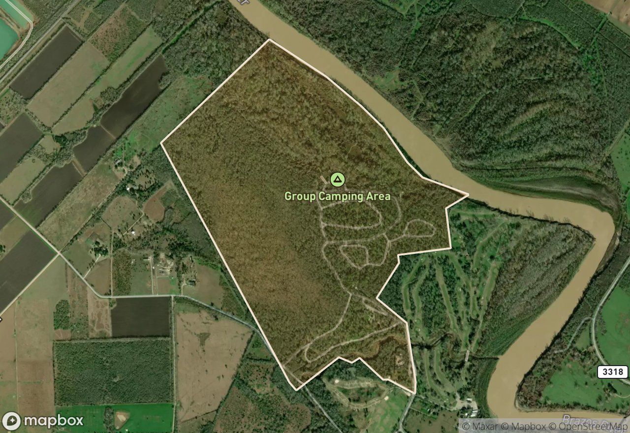 Satellite map of Stephen F. Austin SP