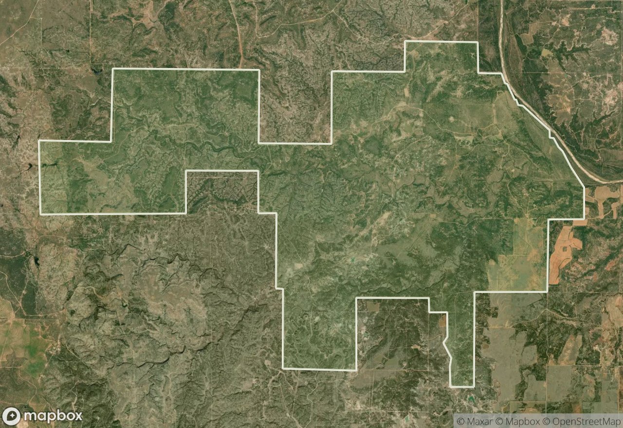 Satellite map of Teacup Mountain WMA