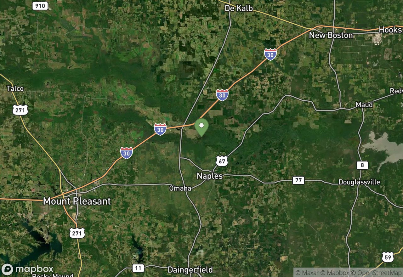 Satellite map of White Oak Creek WMA